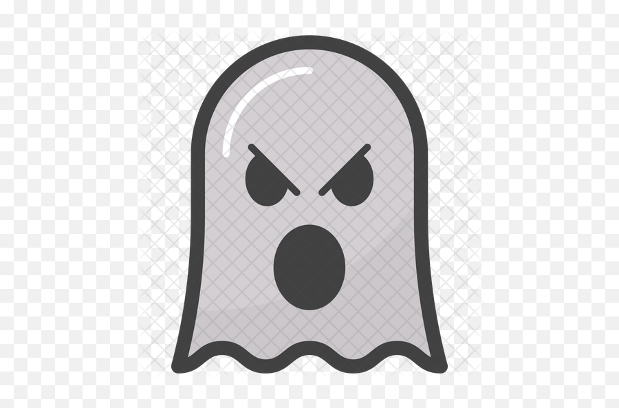 Angry Ghost Face Emoji Icon Of Colored - Gwanghwamun Gate Png,Ghostface Png
