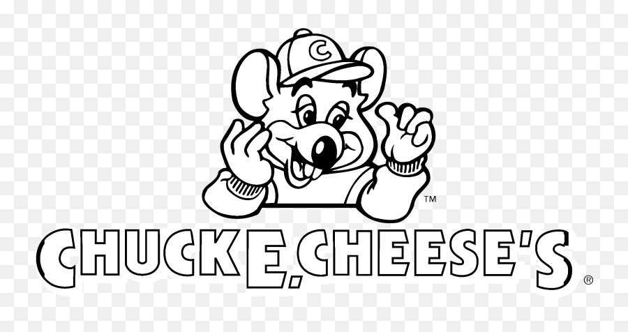 Chuck E Cheese Clipart Black And White - Chuck E Cheese Coloring Pages Png,Chuck E Cheese Png