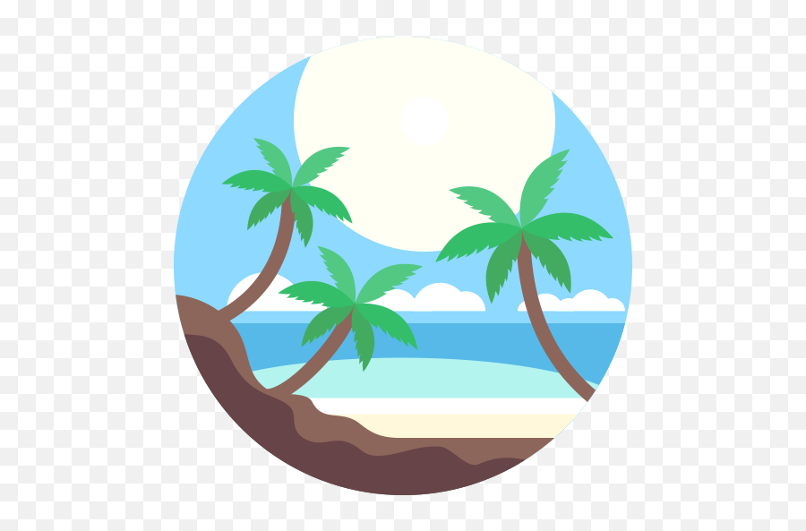 Palm Tree Icon Png - Sea Icon Png,Tree Icon Png