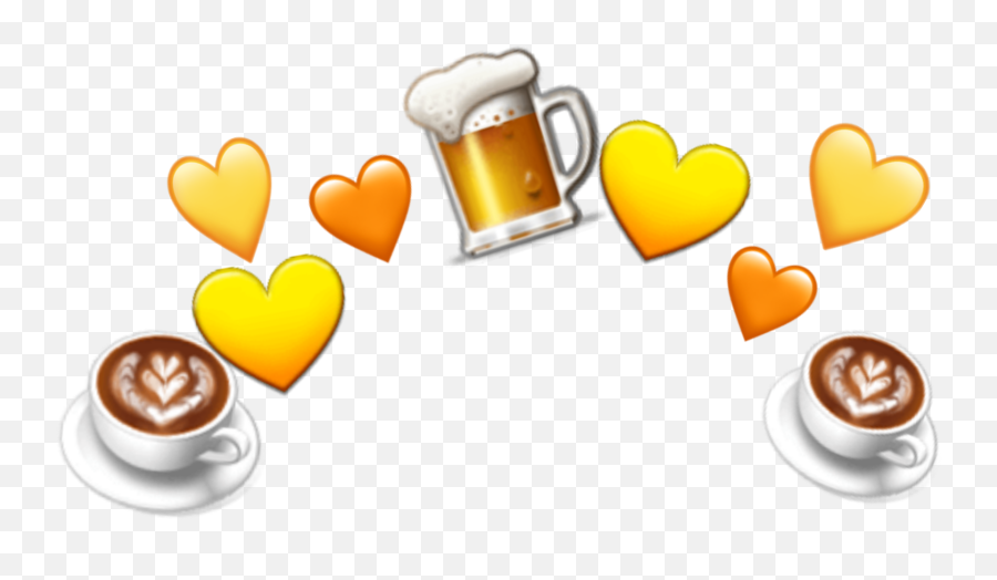 Crown Coffee Emoji Five Beer Vinatge - Coffee Emoji Crown Png,Coffee Emoji Png