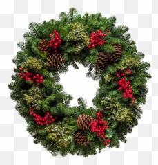 Fresh Christmas Wreaths Forest - png
