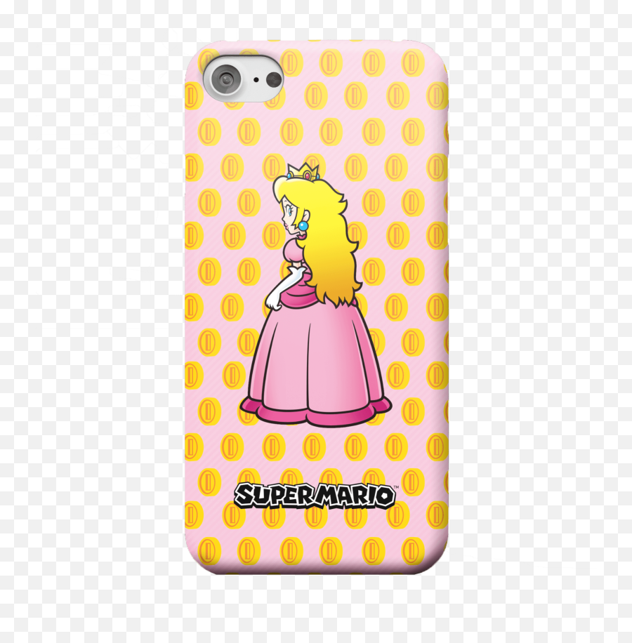 Nintendo Super Mario Princess Peach Peeking Phone Case - Mobile Phone Case Png,Princess Peach Transparent