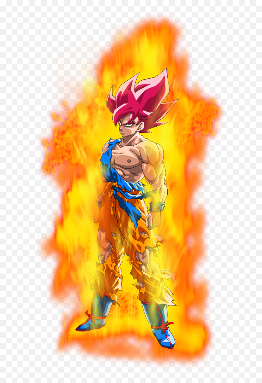 Goku Super Saiyan God Aura - Goku Super Saiyan God Aura Png,Super Saiyan Aura Png