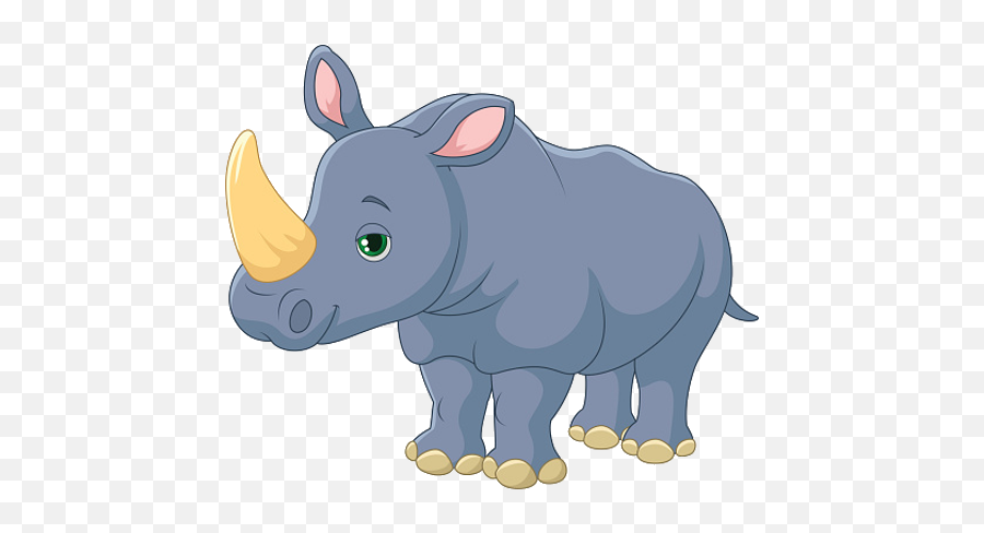 Rhinoceros - Rhino Cartoon Png,Rhino Transparent Background