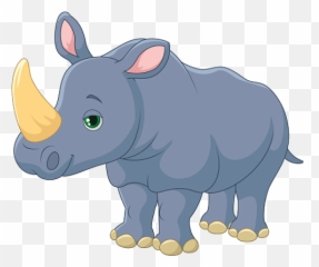 Rhinoceros - Cartoon png