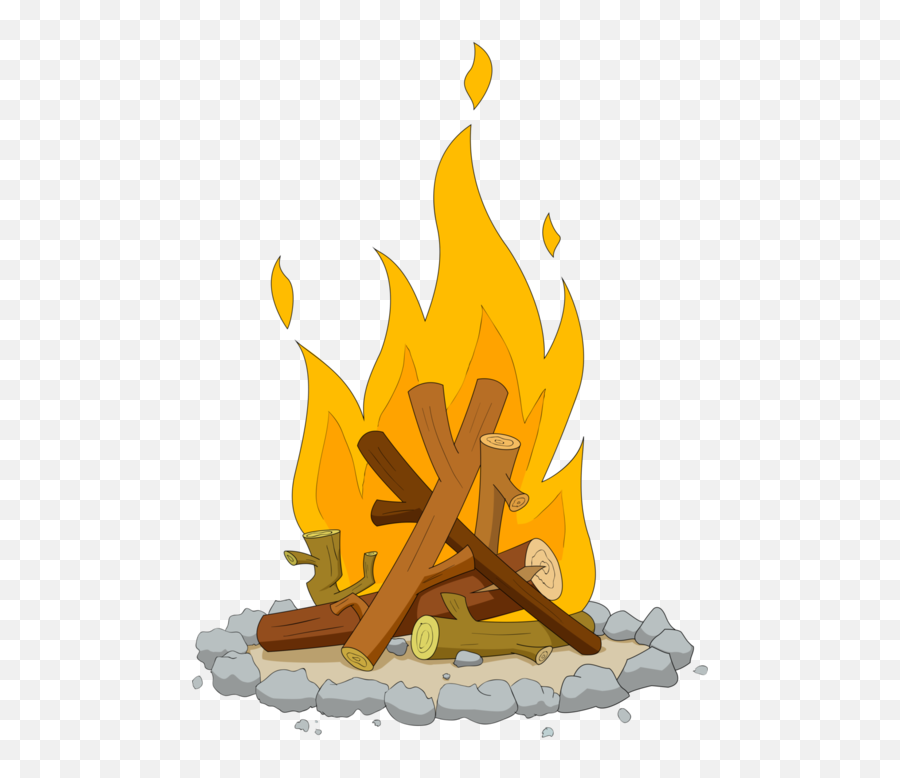 Fireplace Clipart Campfire Transparent - Campfire Drawing Png,Campfire Transparent