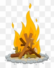 Fireplace Clipart Campfire Transparent - Campfire Drawing png