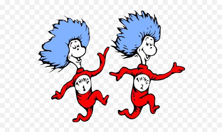 Holes In The Wall Collective - Thing 1 And Thing 2 Transparent Png,Dr Seuss Png