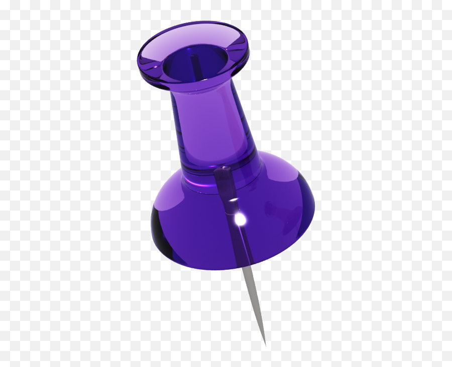 Purple Transparent Push Pin - Purple Push Pin Transparent Png,Push Pin Transparent