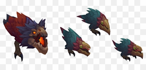 Download Hd Crimson Raptor Render - League Of Legends Raptors Png,Raptors Png