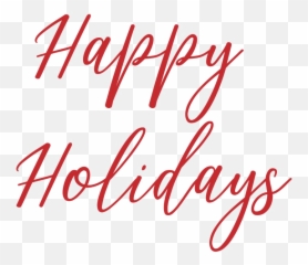 Calligraphy Happy Holidays Png Image - Svg