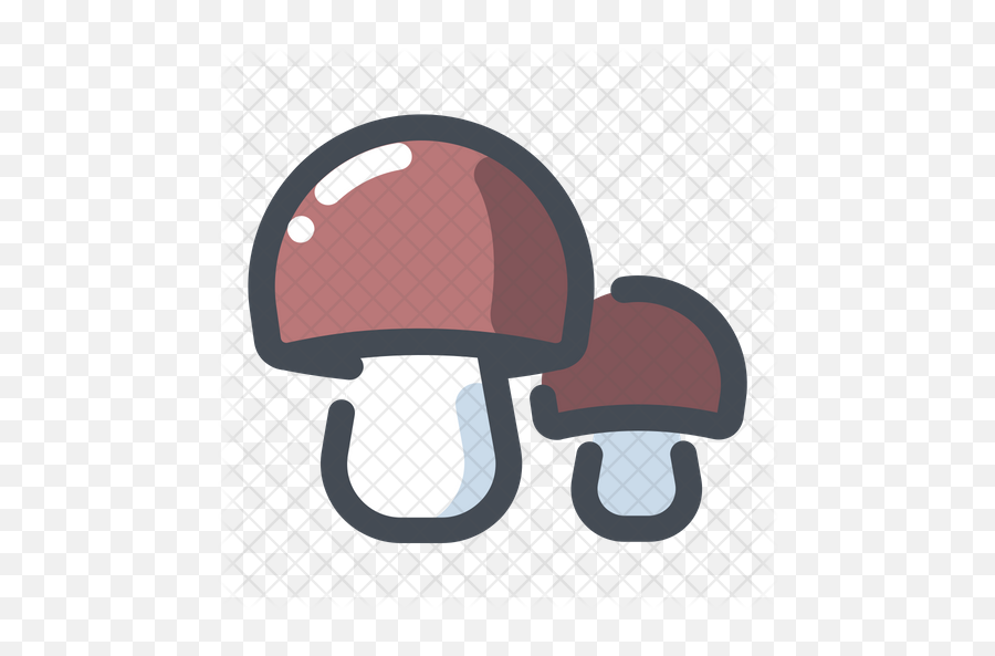 Mushroom Icon Of Colored Outline Style - Clip Art Png,Mushroom Logo