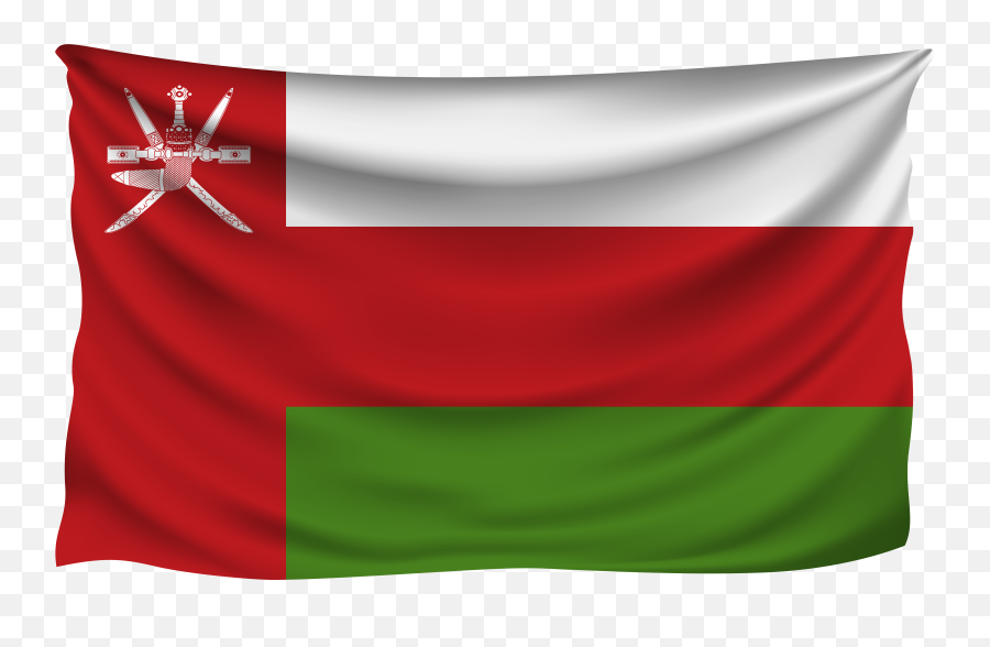 Oman Wrinkled Flag - Transparent Oman Flag Png,Oman Flag Png