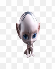Gollum Static Arts Mini Variant Figure - Gallom From The Hobbit Png,Gollum Png