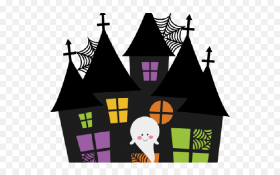 Download Haunted House Clipart - Cute Haunted House Clipart Halloween Haunted House Clipart Png,House Clipart Png