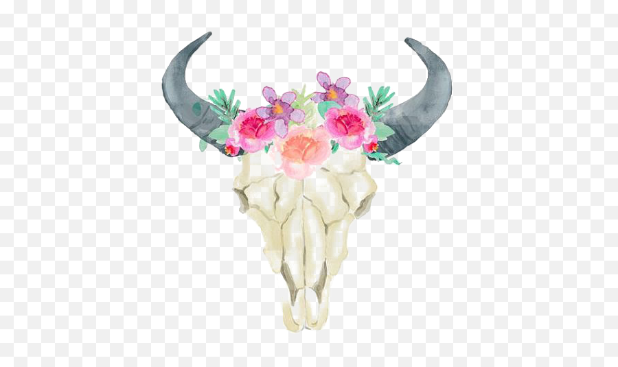 Download Sheep Skull Wedding Horn Printing Invitation Bull - Cute Bull Skull Png,Bull Png