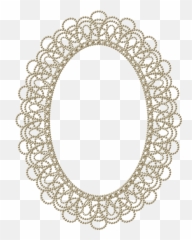 Download Pearls In Lace Frames - Circle HD Png