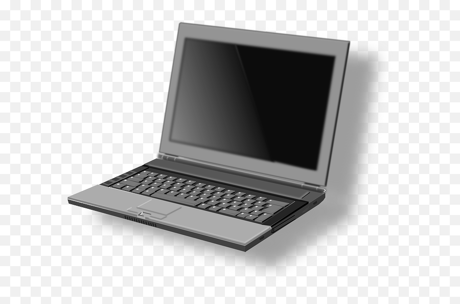 Laptop Netbook Clip Art - Cartoon Computer Png Download Netbook Clipart,Cartoon Computer Png