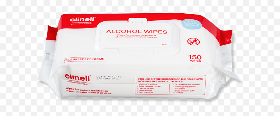 Clinell Alcohol Wipes Large 150 - Label Png,Alcohol Png