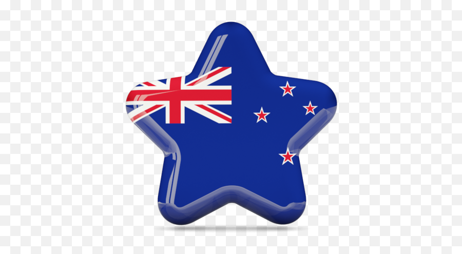 Star Icon Illustration Of Flag New Zealand - New Zealand Flag With Name Png,New Zealand Flag Png