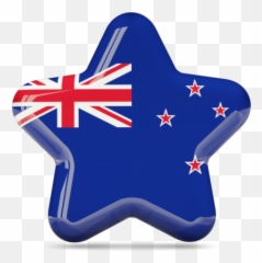 Star Icon Illustration Of Flag New Zealand - Flag With Name png