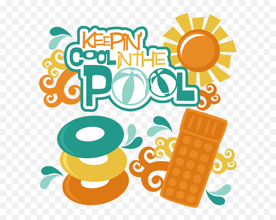 Keepinu0027 Cool In The Pool Svg Scrapbook Files Summer - Equestrian Statue Of King Chulalongkorn Png,Cool Pngs