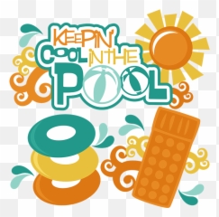 Keepinu0027 Cool In The Pool Svg Scrapbook Files Summer - Equestrian Statue Of King Chulalongkorn Png,Cool Pngs