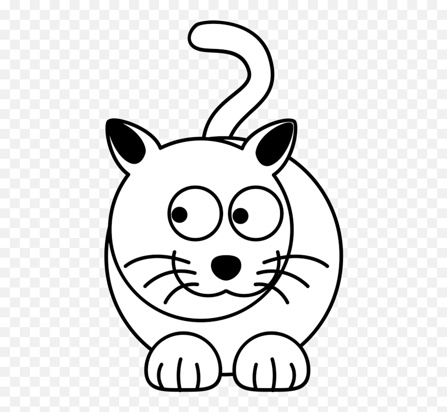 Monochrome Photographycarnivoranartwork Png Clipart - Black And White Cartoon Cats,Puppies Png