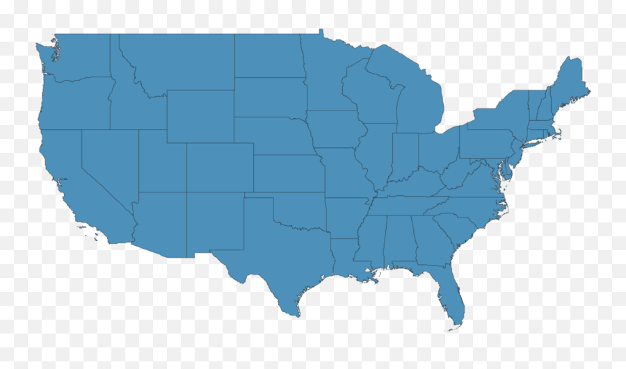Interactive Hd United States Map - Pro Life Pro Choice States Png,Us Map Png