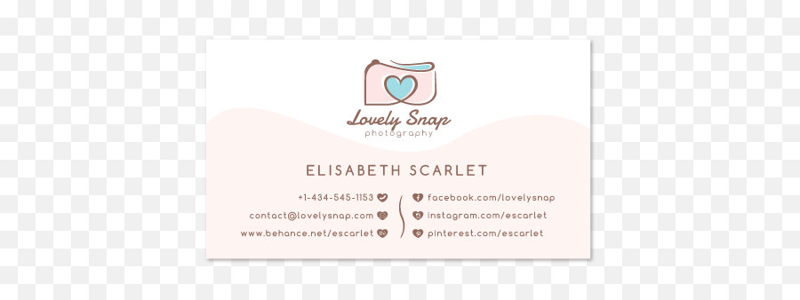 Photography Heart Logos Png Facebook Logo For Business Cards