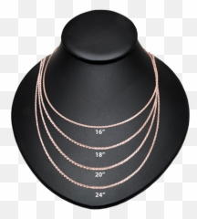 Rose Gold - 24 Length Chain Rope png