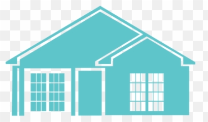 Blue Flat Houses Icon - Building House Vector Art Png,Houses Png