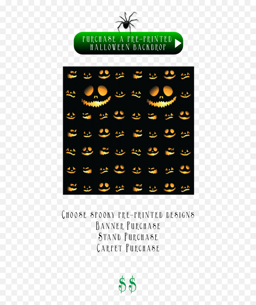 Halloween Step And Repeat Backdrops Retractables Media - Backdrop Desigm For Holloween Png,Halloween Banner Png