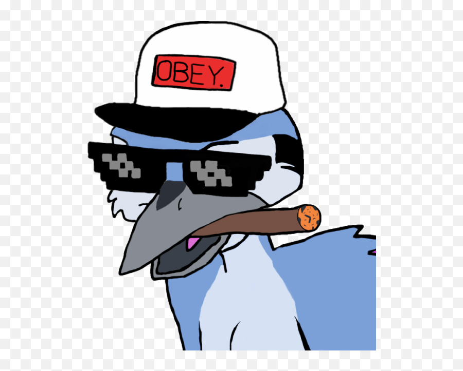 Download Mordecai Smoking Cigar - Ydb552 Pyrocynical Regular Regular Show Mordecai Smoking Png,Regular Show Png