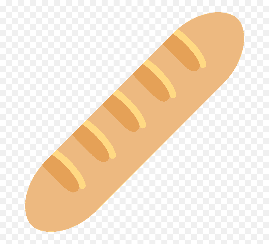 Baguette Bread Emoji Clipart - Baguette Emoji Png,Baguette Transparent