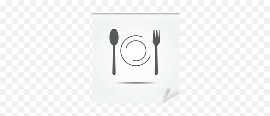 Restaurant Icon Wall Mural Pixers - Fork Png,Restaurant Icon Game