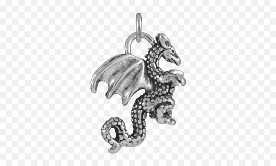 Sterling Silver Welsh Dragon Charm - Welsh Dragon Charm Png,Silver Dragon Icon