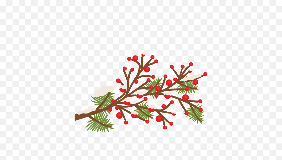 Pine Branch Scrapbook Cut File Cute Clipart Files For - Silhouette Christmas Tree Branches Png,Pine Branch Png