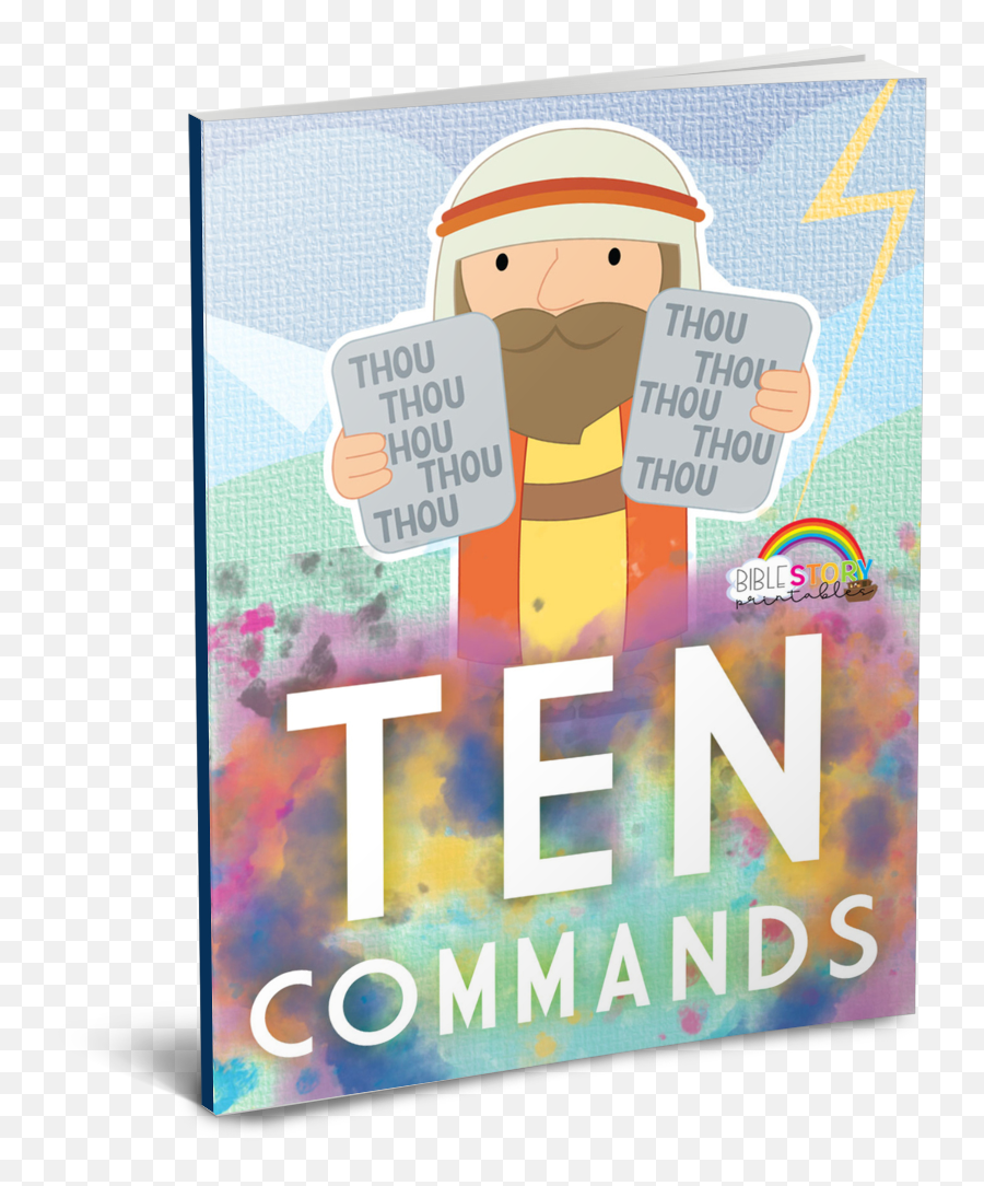 Ten Commandments For Kids Bible - Horizontal Png,10 Commandments Icon