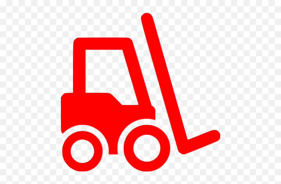 Red Fork Truck Icon - Fork Lift Icon Red Png,Lift Truck Icon