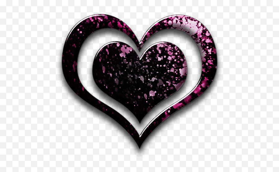 Pink Heart Icon Png - Love Black And Pink Heart,Heart Icon Pink