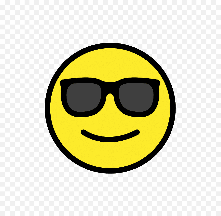 Smiling Face With Sunglasses - Emoji Meanings Smiley Face And Sunglasses Png,Sunglasses Emoji Transparent