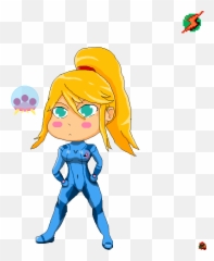 Pixilart - Chibi Samus Aran by 50N1TU5 png