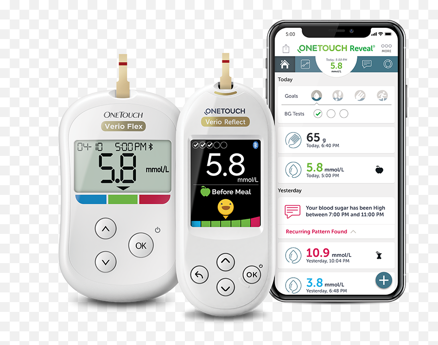 Onetouch Reveal Apps For Patients Professional - Measuring Instrument Png,Insulin Device Icon