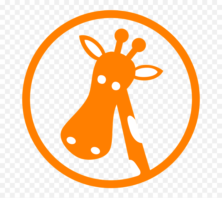 Giraffe Orange Head - Giraffe Png,Giraffe Icon