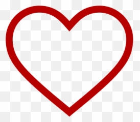 Red Hollow Heart Icon - Double Heart png