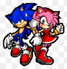 Kirby - Popstar COMMS CLOSED on Twitter Sonic and Amy Advance 3 Y png