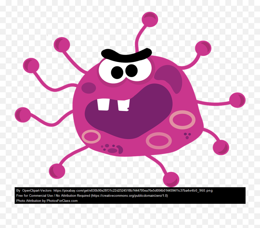 Tbd Teacher - Covid Germ Clipart Png,Voxer Icon Meanings