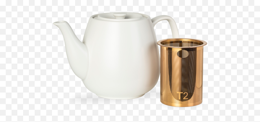 T2 Teaset Hugo White Teapot Large - Teapot Hugo Png,Teapot Png