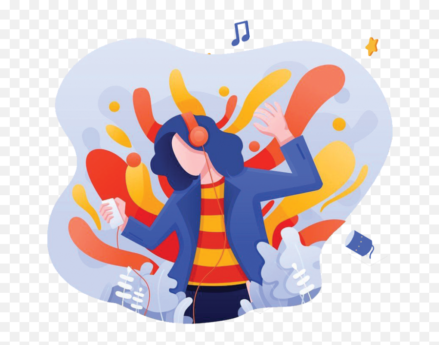 Sono For Artists How To Promote Music Easily And Build A - Flat Illustration Listening To M Usic Png,Icon Pop Quiz Songs